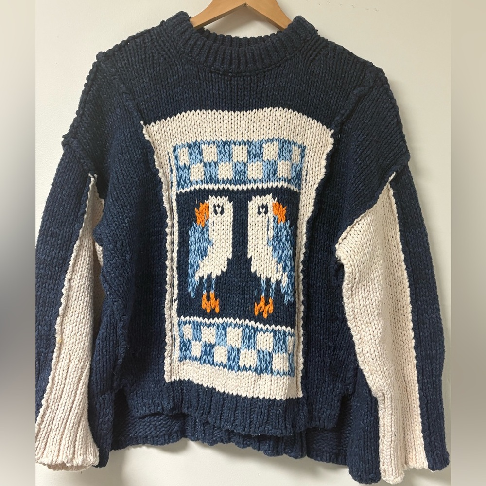Anthropologie Pilcro Angie Seamed Cashmere Sweater Small